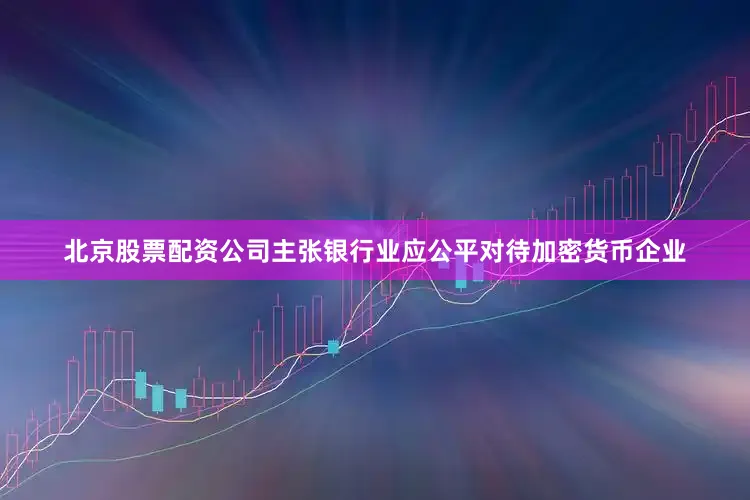 北京股票配资公司主张银行业应公平对待加密货币企业